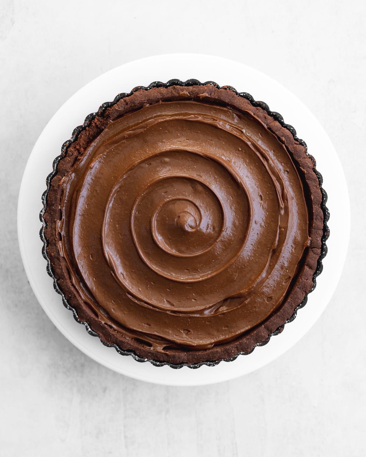 vegan chocolate tart.